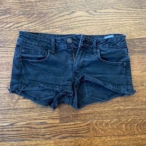 Black American Eagle denim shorts